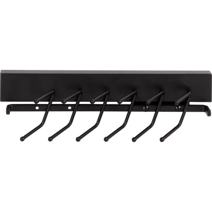 Matte Black 12" Tie Rack