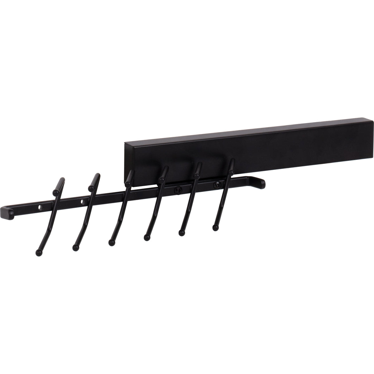 Matte Black 12" Tie Rack