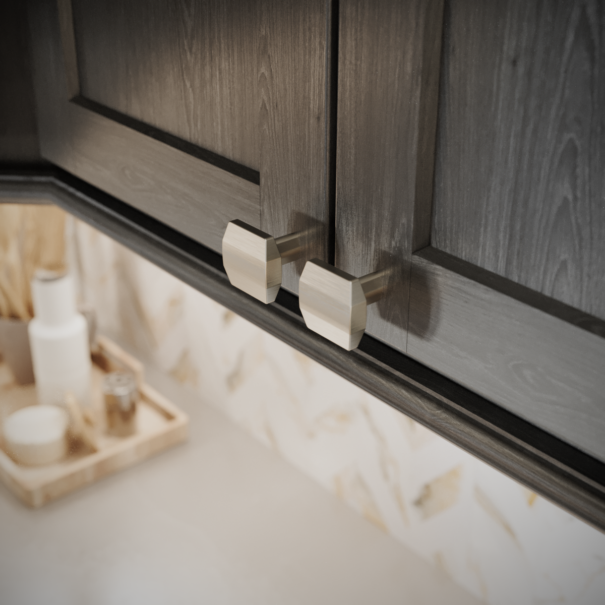 William 1-1/4" Length Square Knob