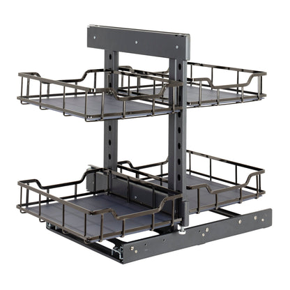 18" Black Nickel STORAGE WITH STYLE® Full-Height Blind Corner Organizer