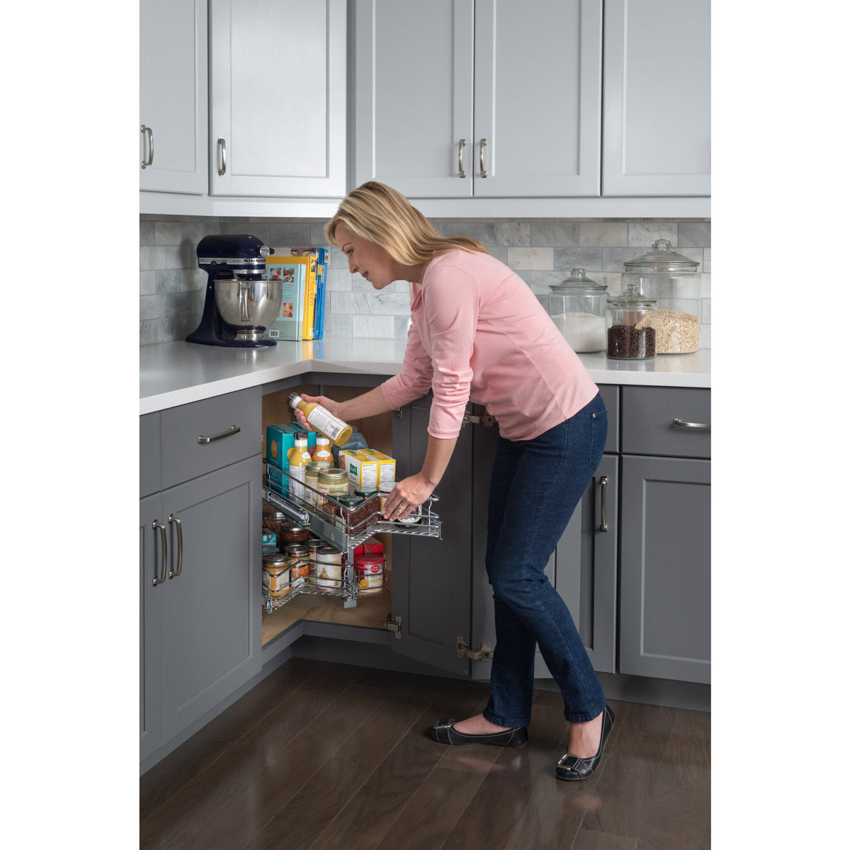 Easy 360 Lazy Susan Rotating Corner Organizer